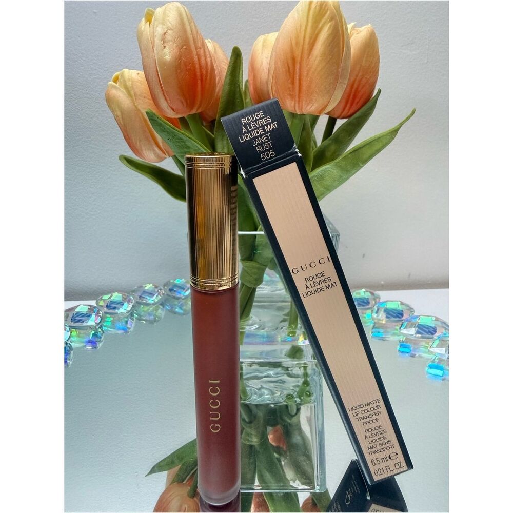 Gucci Women NEW Janet Rust 505 Matte Liquid Lipstick Designer Beauty